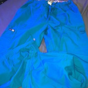 Lindsey Koi cargo scrub pants